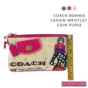 COACH "Bonnie Cashin" Large Wristlet Coin Purse Kisslock